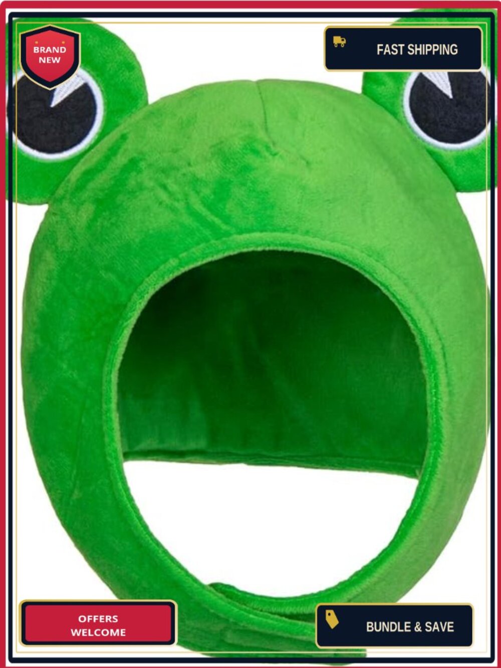 Plush Frog Ears Cap Funny Headgear Cosplay Hat for Women